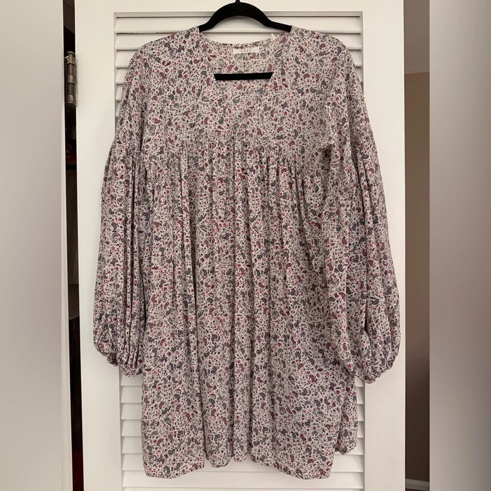 DOEN Pietra Dress — Cream Saint Claude Paisley | Size Medium EUC - Picture 4 of 7